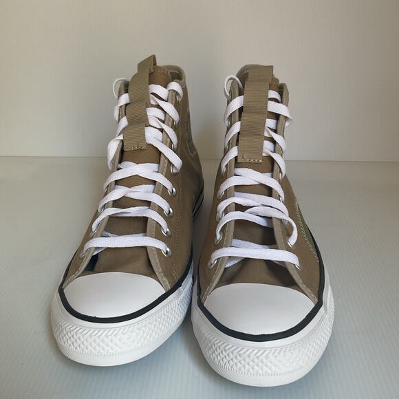 Converse Chuck Taylor All Star High Top Tan Green Canvas Men’s 9 Women’s 11 - Picture 4 of 9